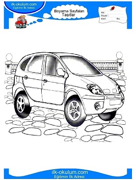 Çocuklar İçin Renault Boyama Sayfaları 